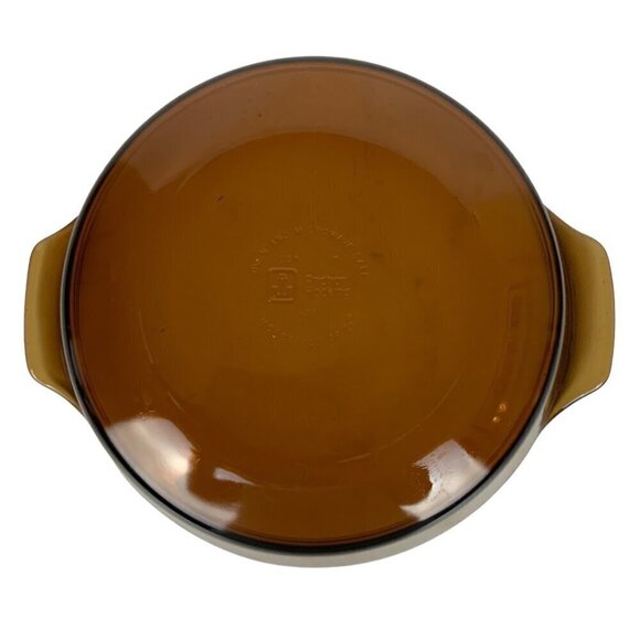 Anchor Hocking Amber Glass 2 Qt Casserole Baking Dish With Lid - Picture 6 of 7